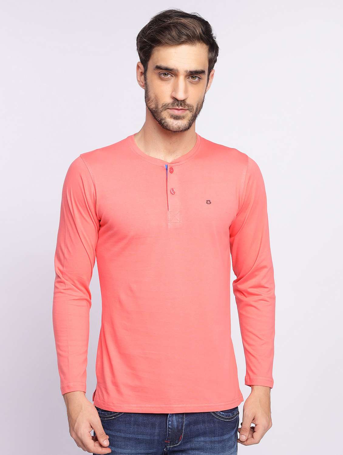 men long sleeves plain t-shirt