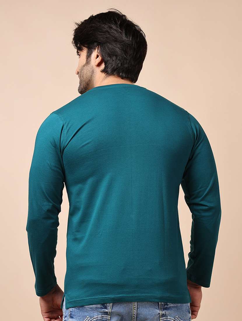 men long sleeves plain t-shirt - 21724993 -  Standard Image - 3