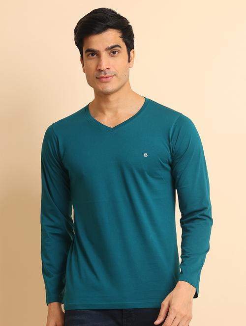 men long sleeves plain t-shirt - 21724999 - Standard Image - 0