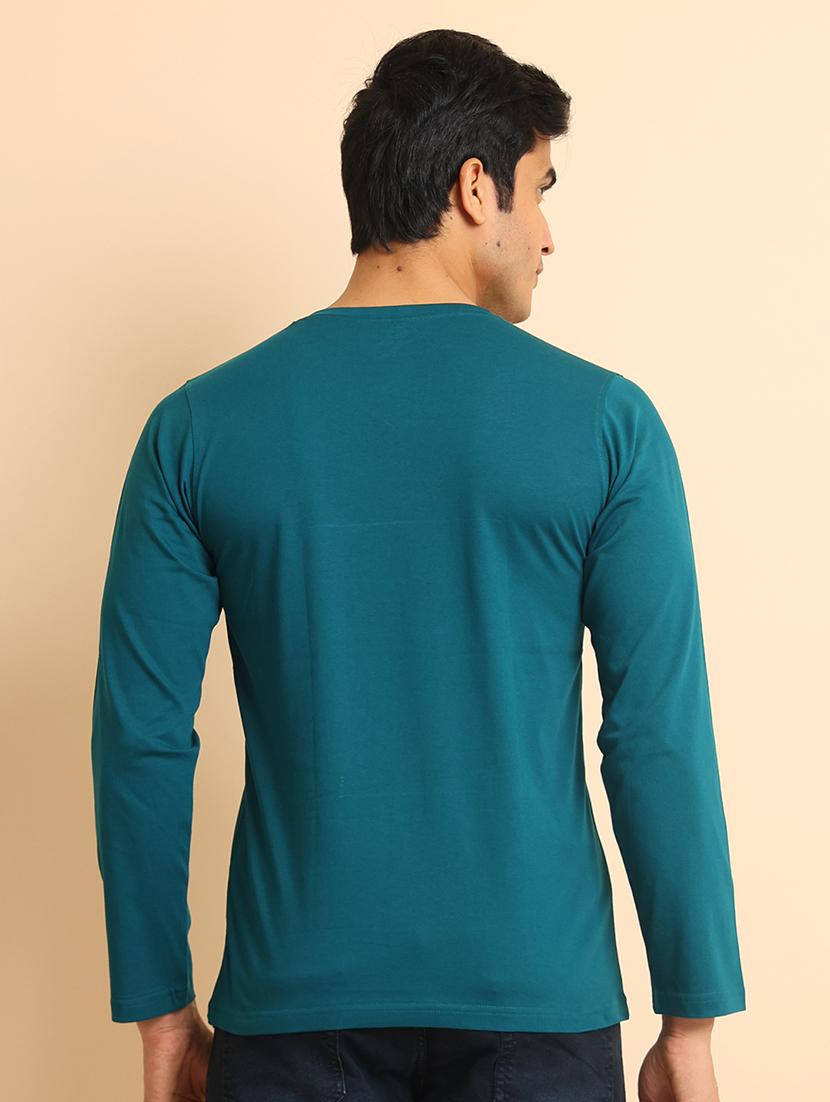 men long sleeves plain t-shirt - 21724999 - Standard Image - 3