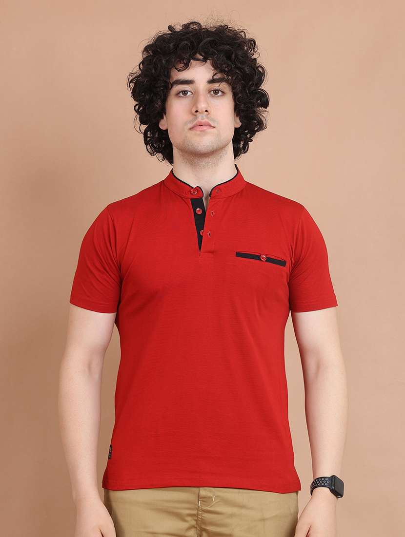 men short sleeves plain t-shirt