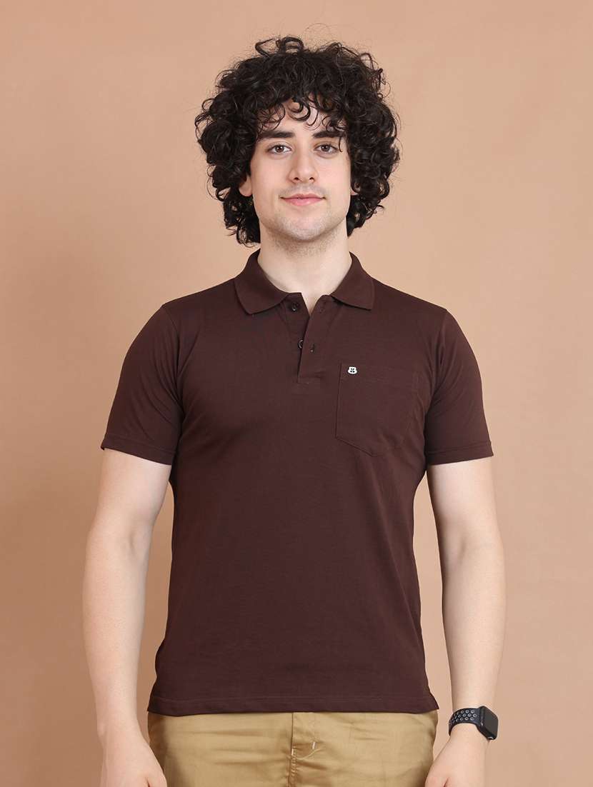 men short sleeves plain polo t-shirt
