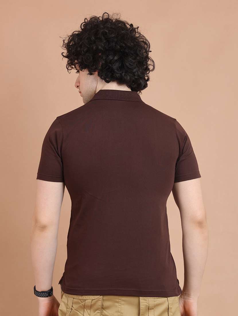 men short sleeves plain polo t-shirt - 21725006 -  Standard Image - 3