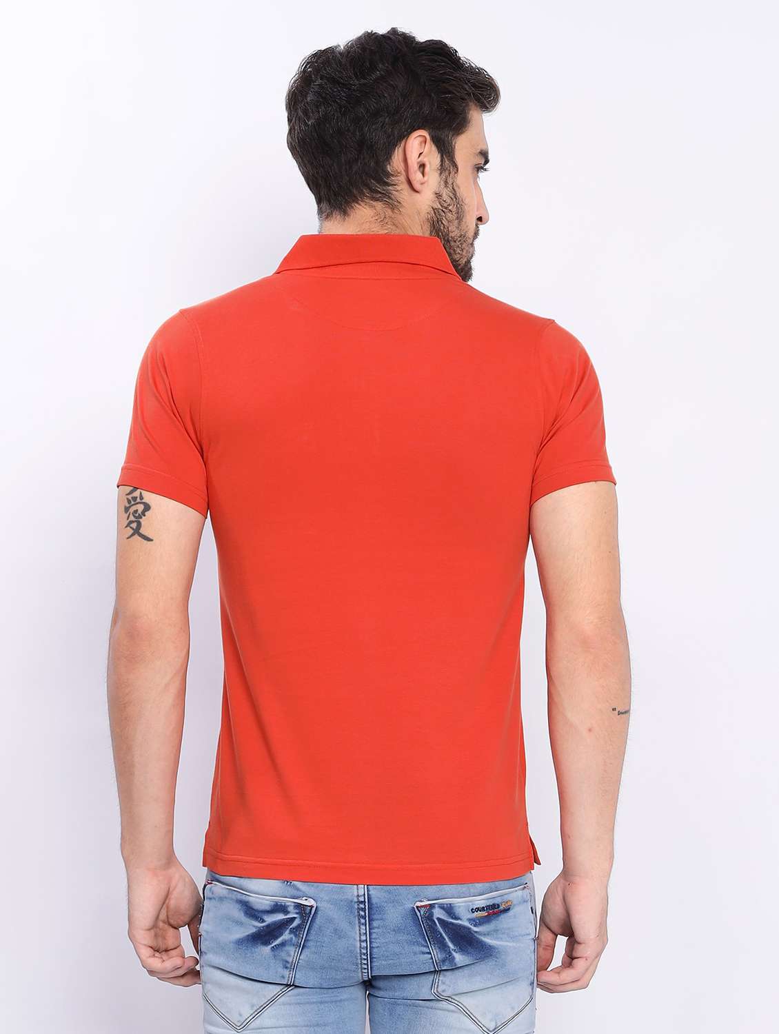men short sleeves plain polo t-shirt - 21725009 -  Standard Image - 3
