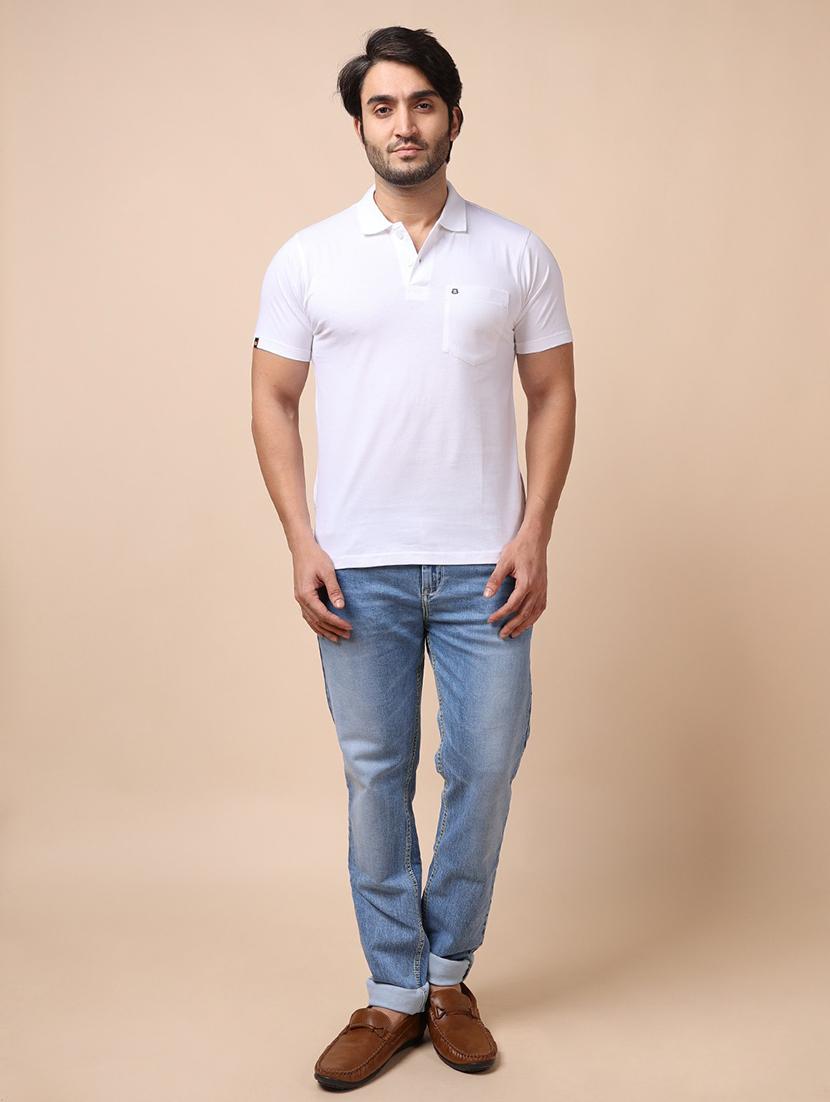 men short sleeves plain polo t-shirt - 21725021 - Standard Image - 3