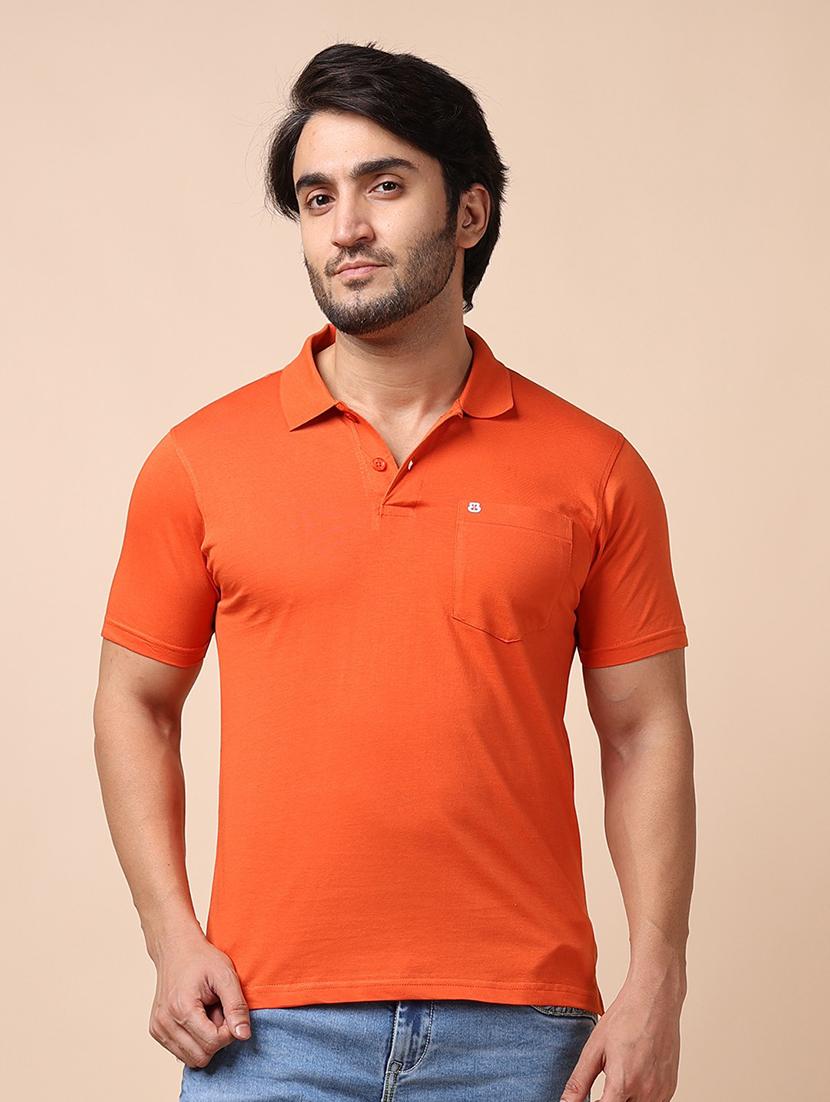 men short sleeves plain polo t-shirt - 21725025 - Zoom Image - 0