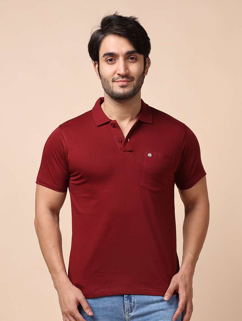 men short sleeves plain polo t-shirt