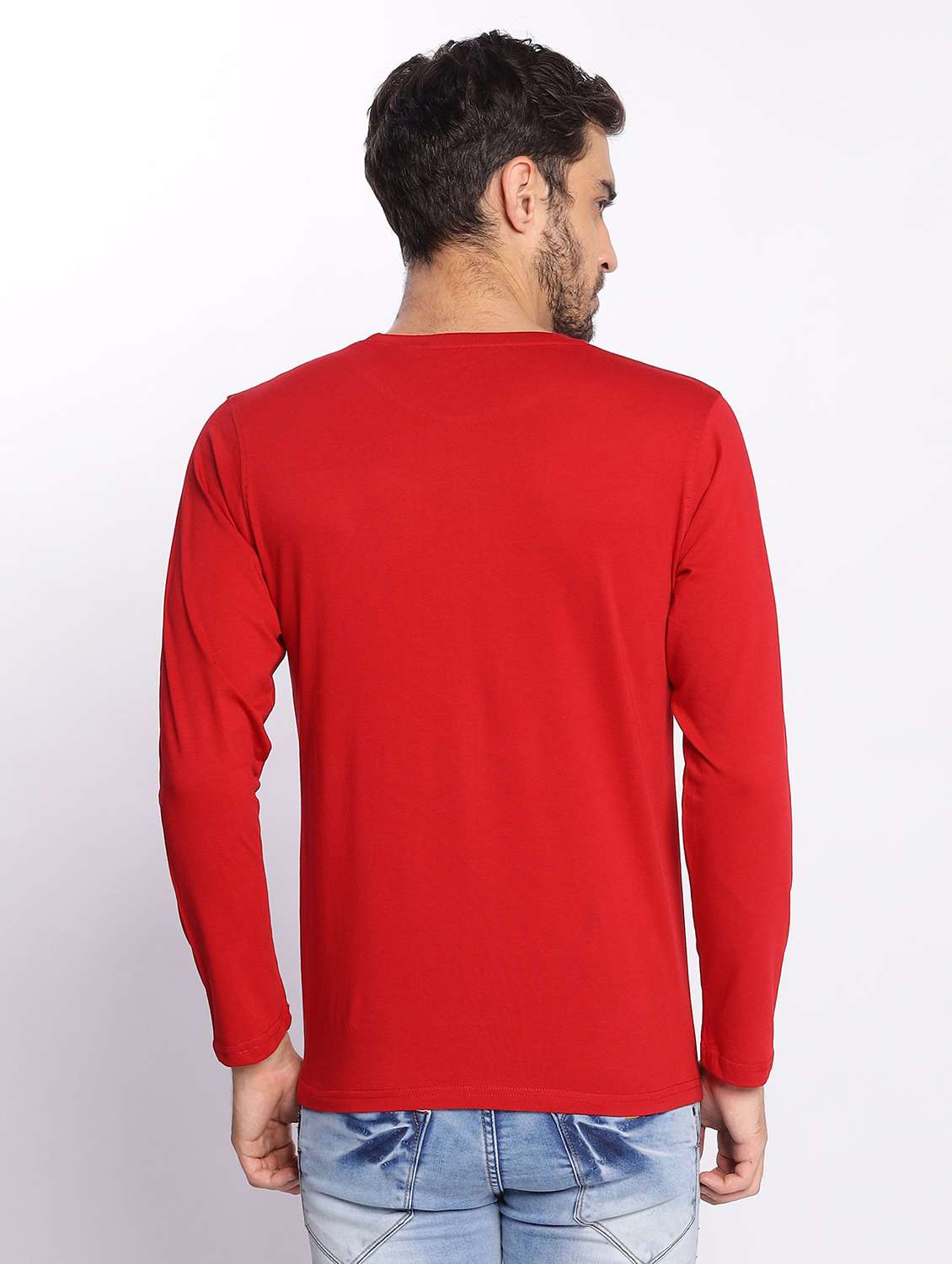 men long sleeves plain t-shirt - 21725047 -  Standard Image - 3