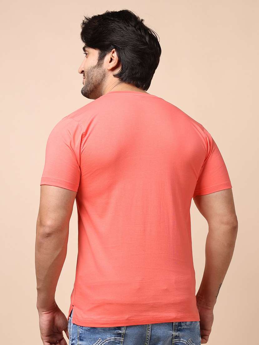 men solid short sleeves t-shirt - 21725068 - Standard Image - 3