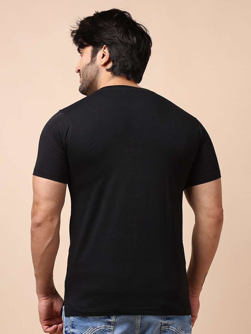 men solid short sleeves t-shirt - 21725070 - Standard Image - 3