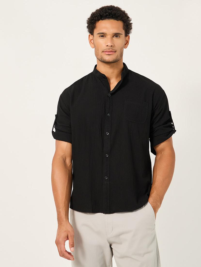 men solid casual shirt - 21725203 - Zoom Image - 0