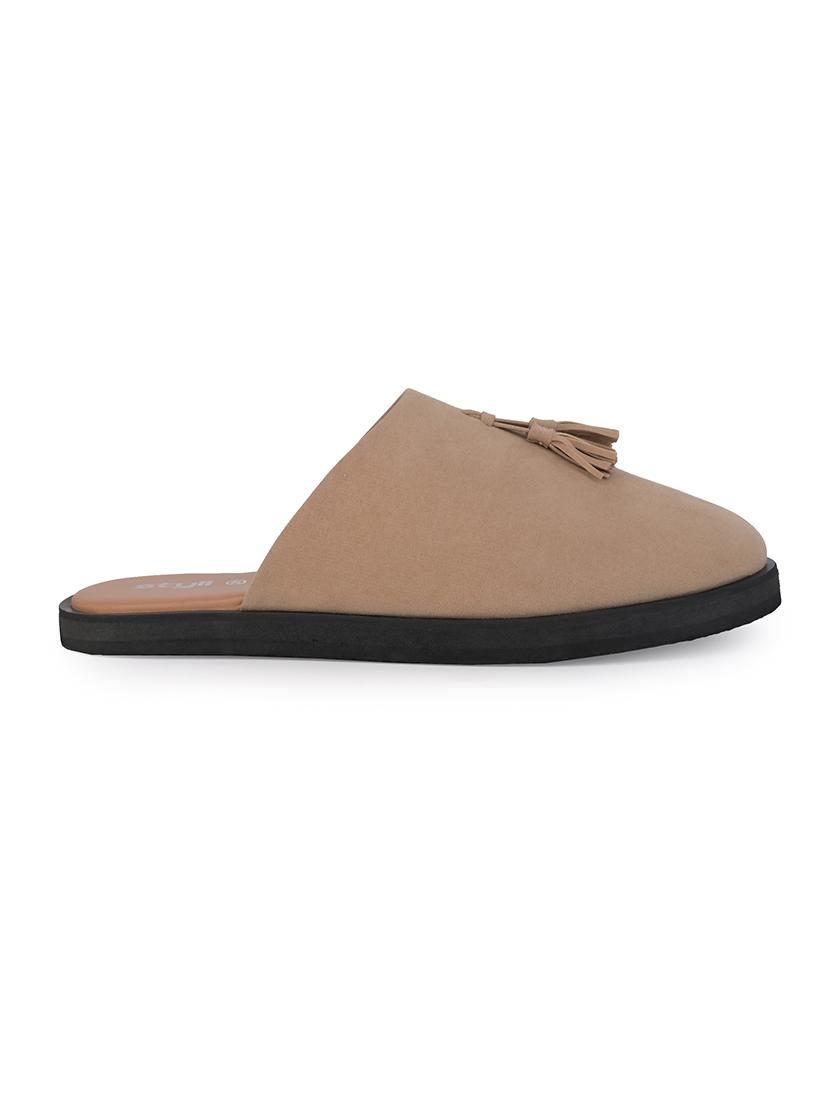 men solid slip on mules - 21725210 - Standard Image - 3