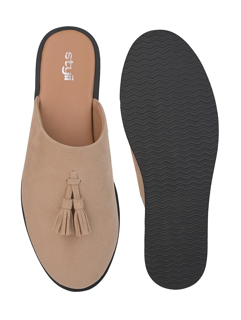 men solid slip on mules - 21725210 - Standard Image - 5