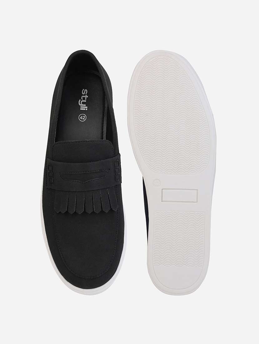 men solid slip on loafer - 21725239 -  Standard Image - 5