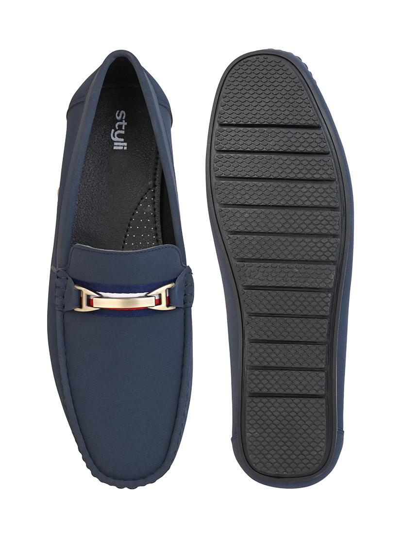 men solid slip on loafer - 21725247 - Standard Image - 5