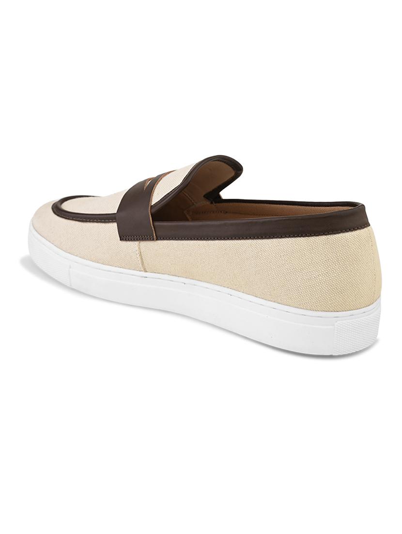 men solid slip on loafer - 21725252 - Standard Image - 3