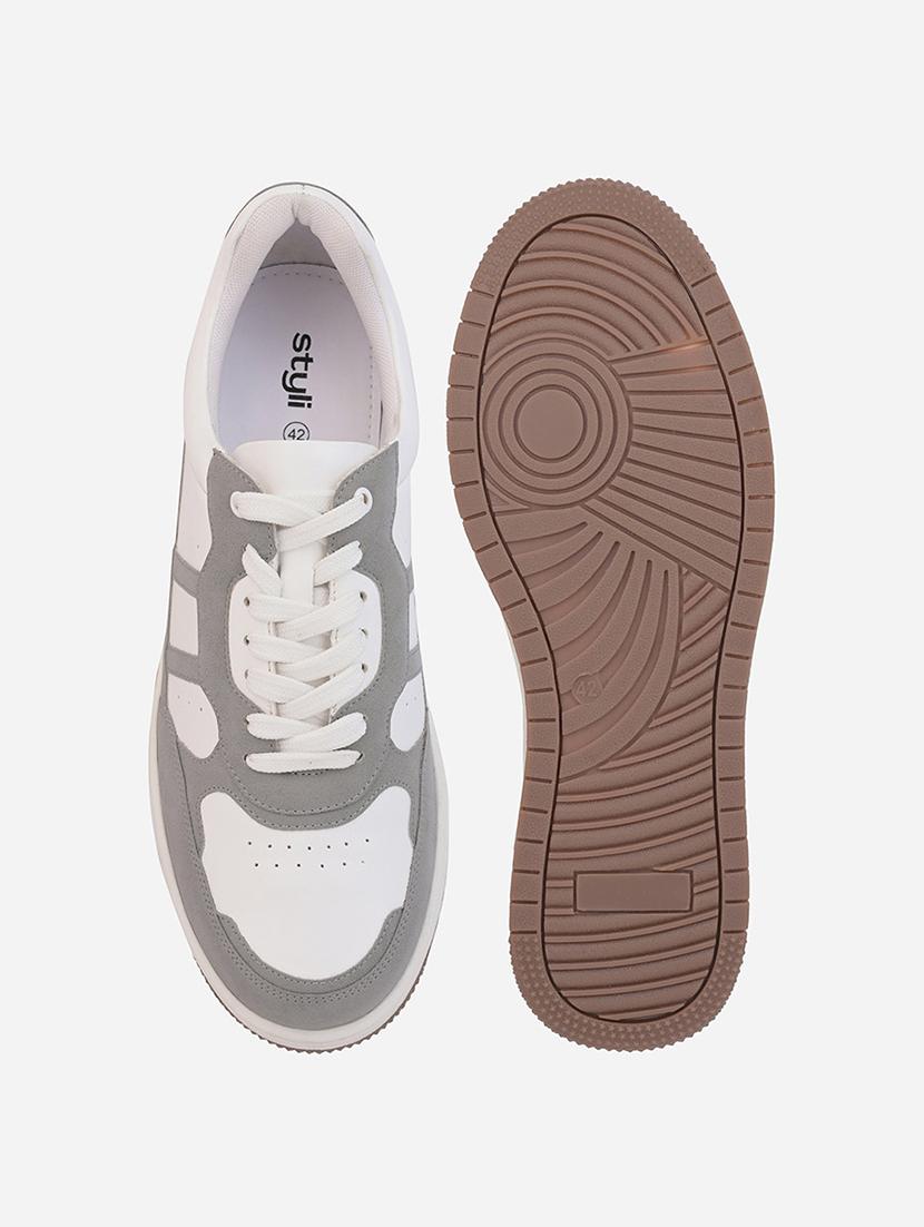 men white lace up sneaker - 21725256 - Standard Image - 5