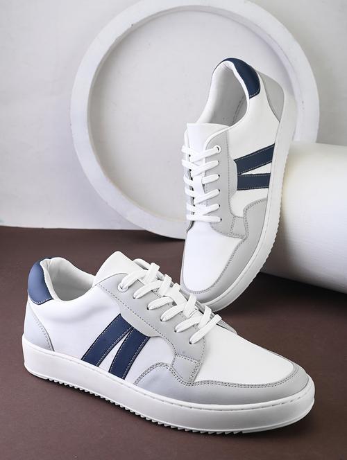 men white lace up sneaker - 21725270 - Standard Image - 0