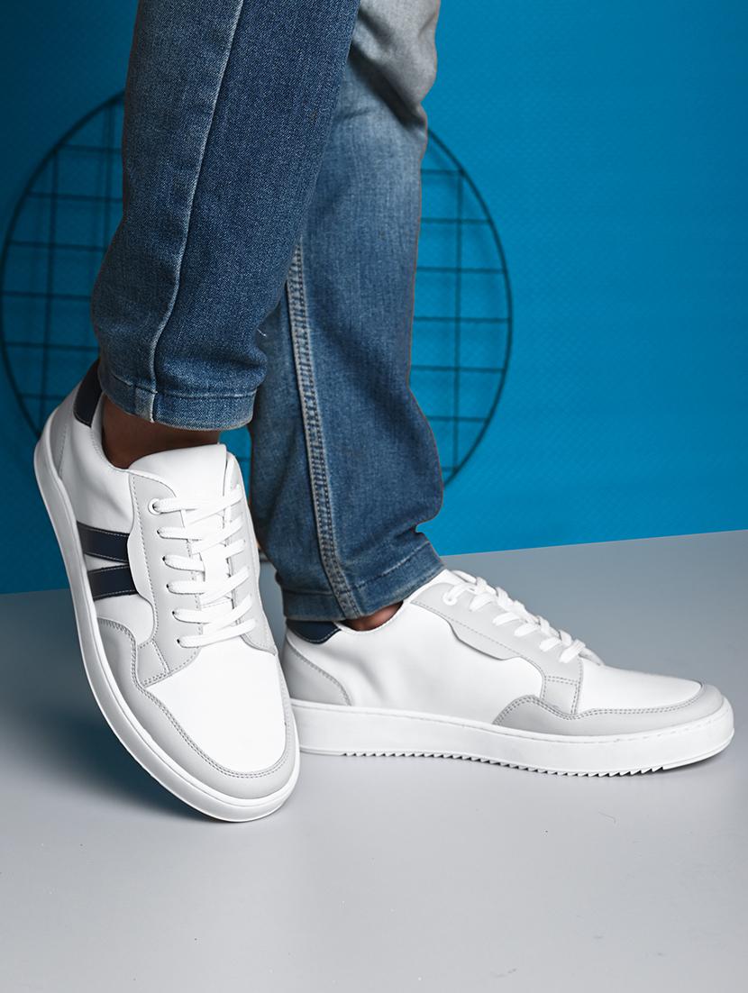 men white lace up sneaker - 21725270 - Standard Image - 5