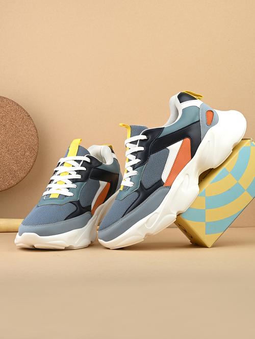 men blue lace up sneaker - 21725273 -  Standard Image - 0