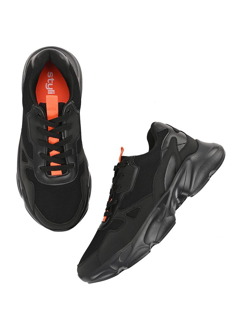 men black lace up sneaker - 21725275 - Standard Image - 3