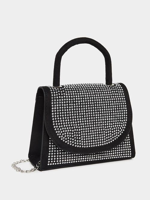 women black embellished sling bag - 21725331 - Standard Image - 0