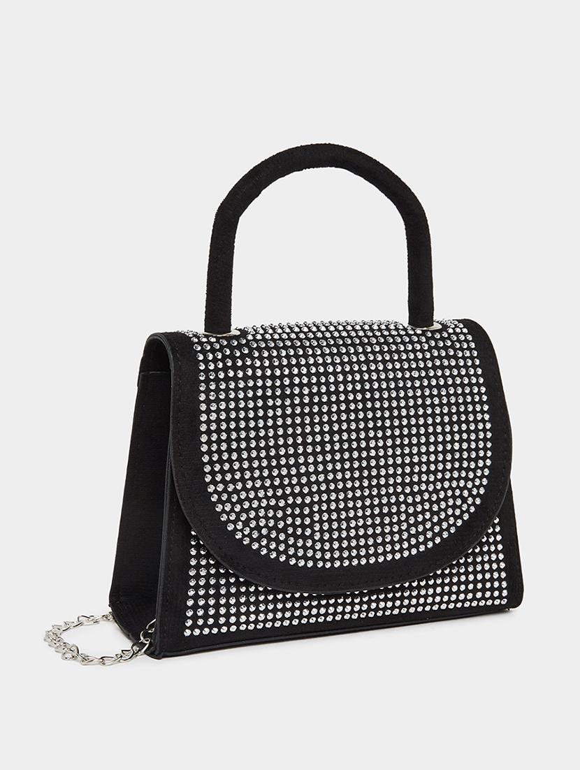 women black embellished sling bag - 21725331 - Zoom Image - 0