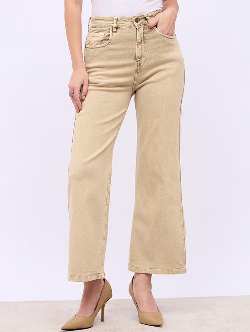 women solid high rise bootcut jean - 21725333 -  Standard Image - 0