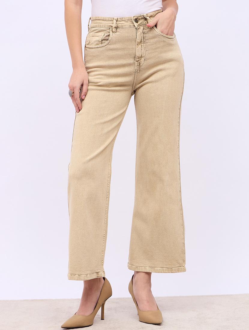 women solid high rise bootcut jean - 21725333 -  Zoom Image - 0
