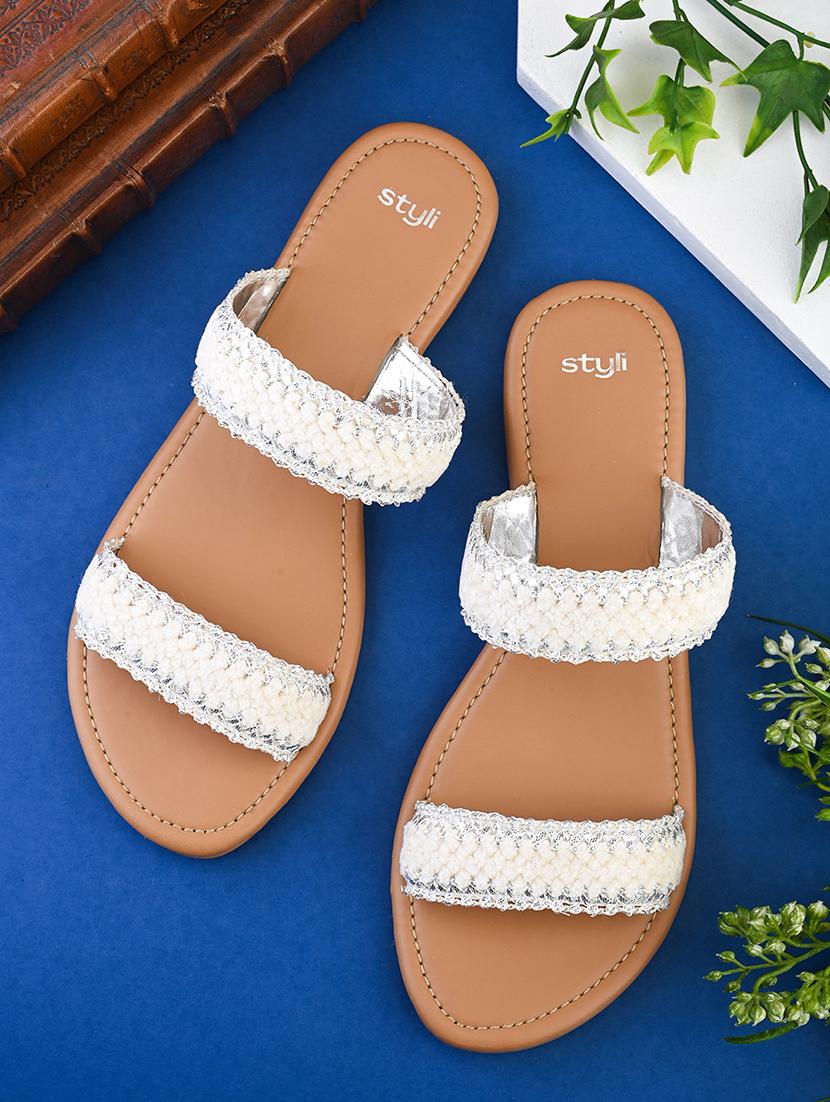 women white slip on sandal - 21725339 - Zoom Image - 0