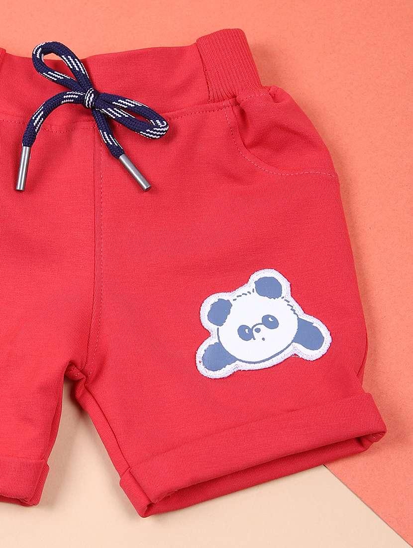 boys printed t-shirt & shorts casual wear set - 21725641 -  Standard Image - 3