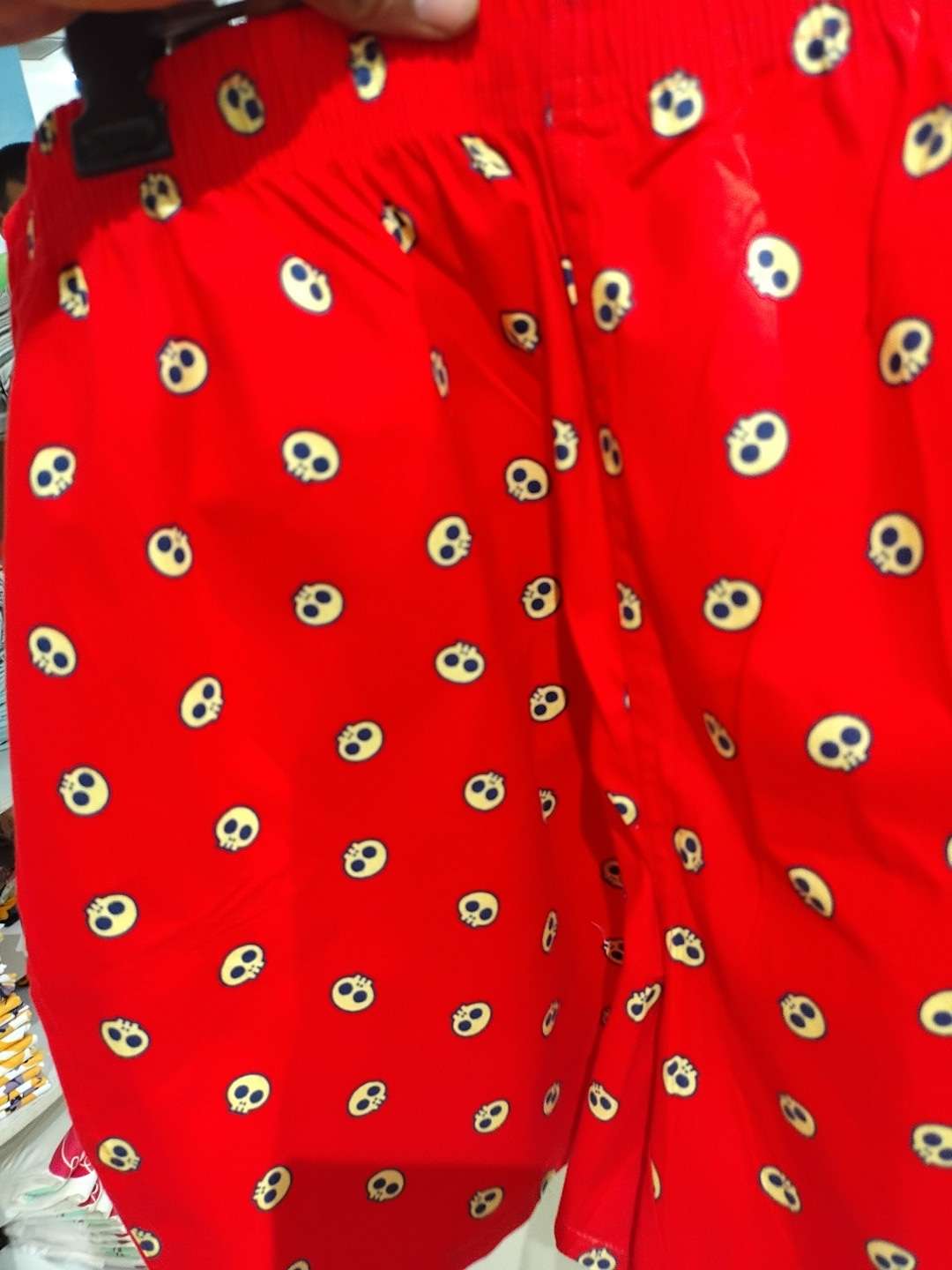 red cotton shorts - 21725694 -  Zoom Image - 0