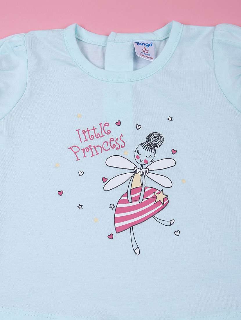 girls pack of 2 printed t-shirt & bloomer twin set - 21725730 -  Standard Image - 3