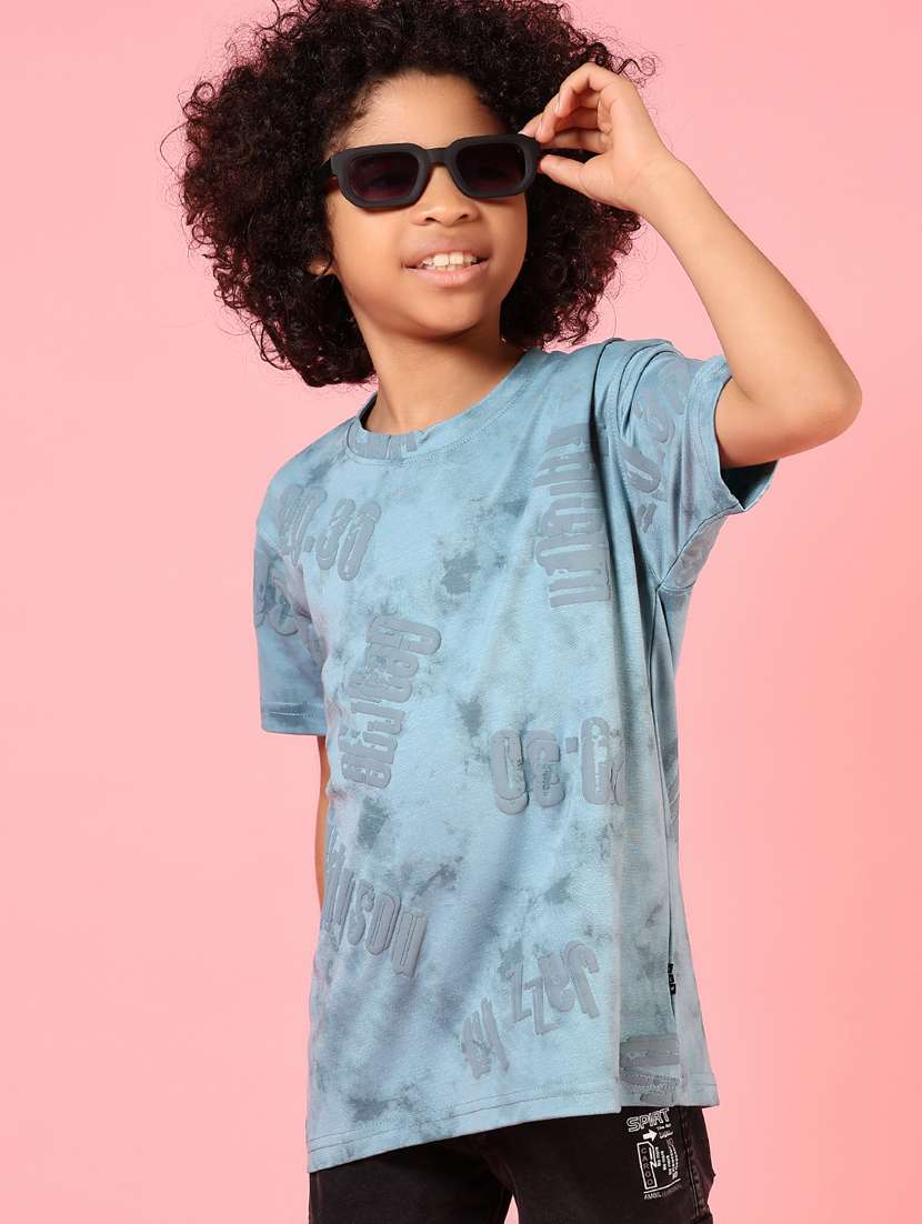boys printed round neck t-shirt - 21725732 - Zoom Image - 0