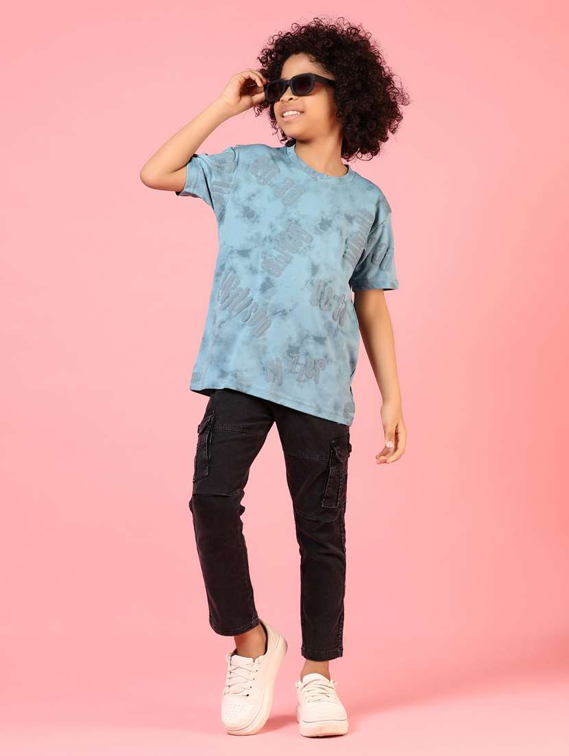 boys printed round neck t-shirt - 21725732 - Standard Image - 3
