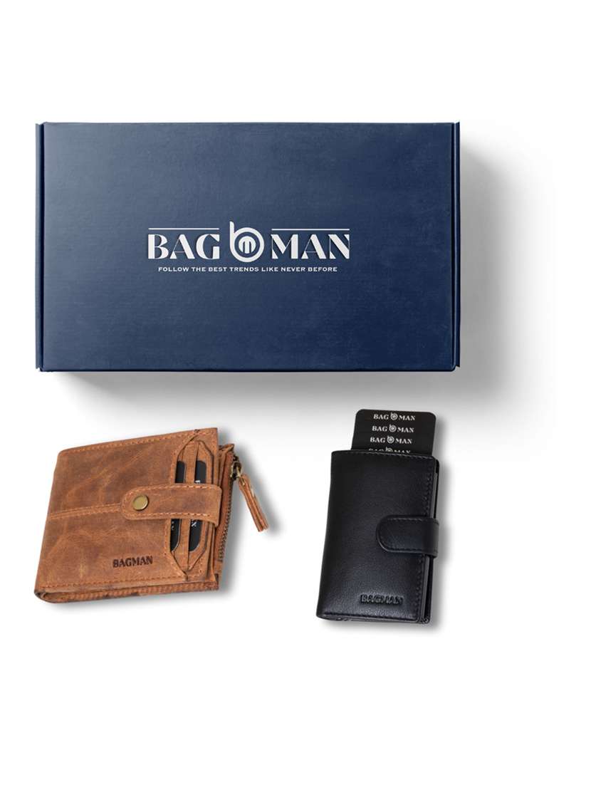 bagman stylish & functional wallet gift set for men