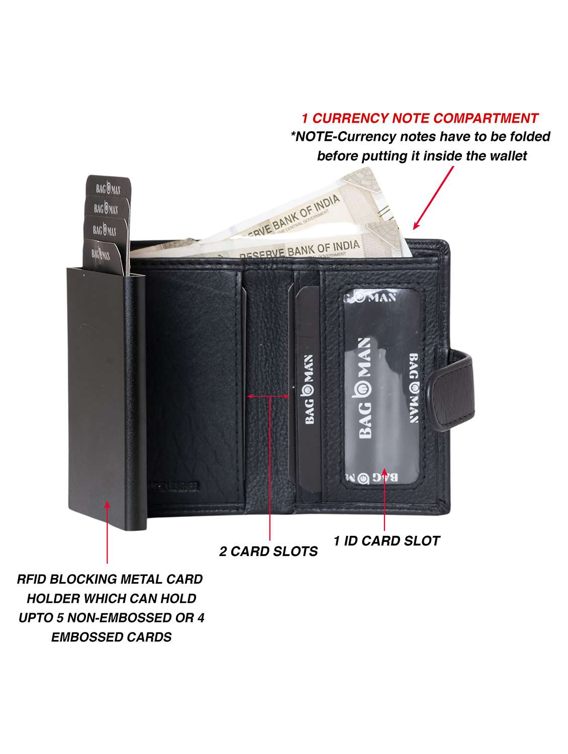 bagman stylish & functional wallet gift set for men - 21726282 -  Standard Image - 3