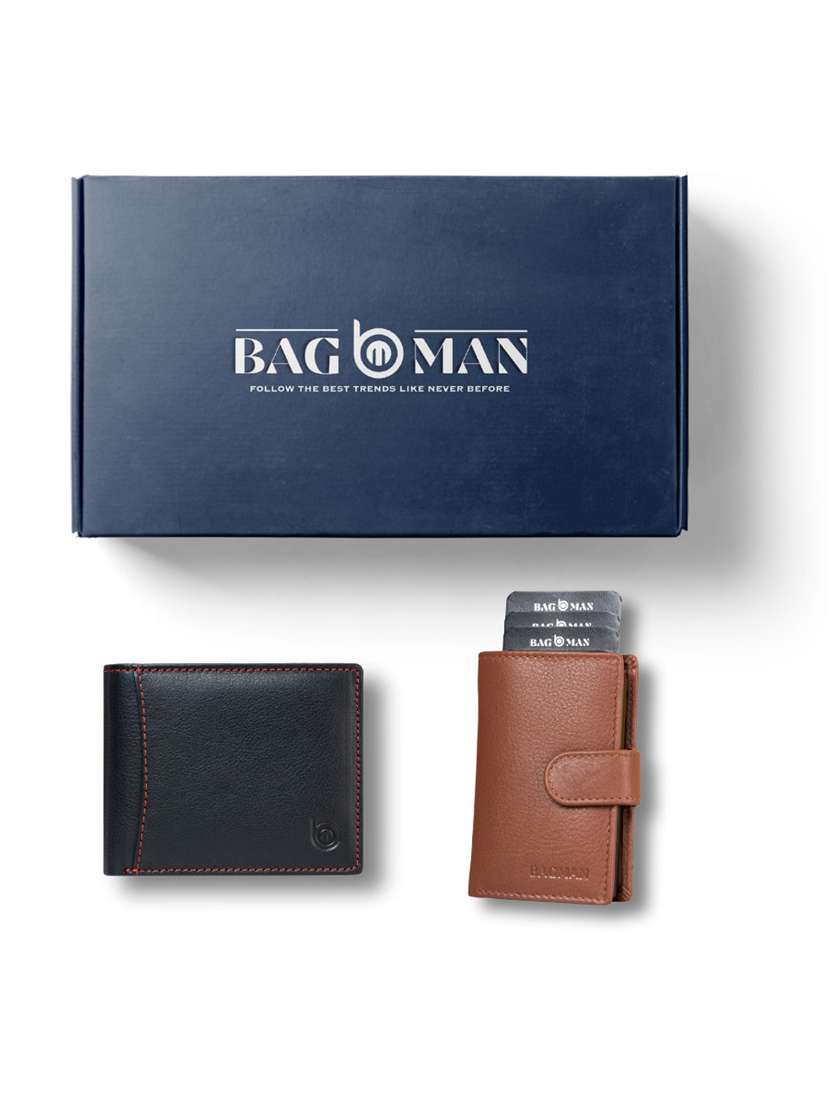 bagman stylish & functional wallet gift set for men