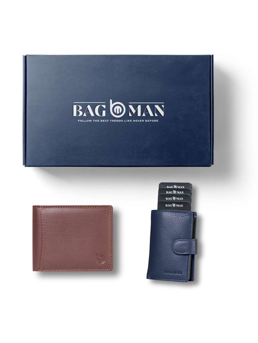 bagman stylish & functional wallet gift set for men