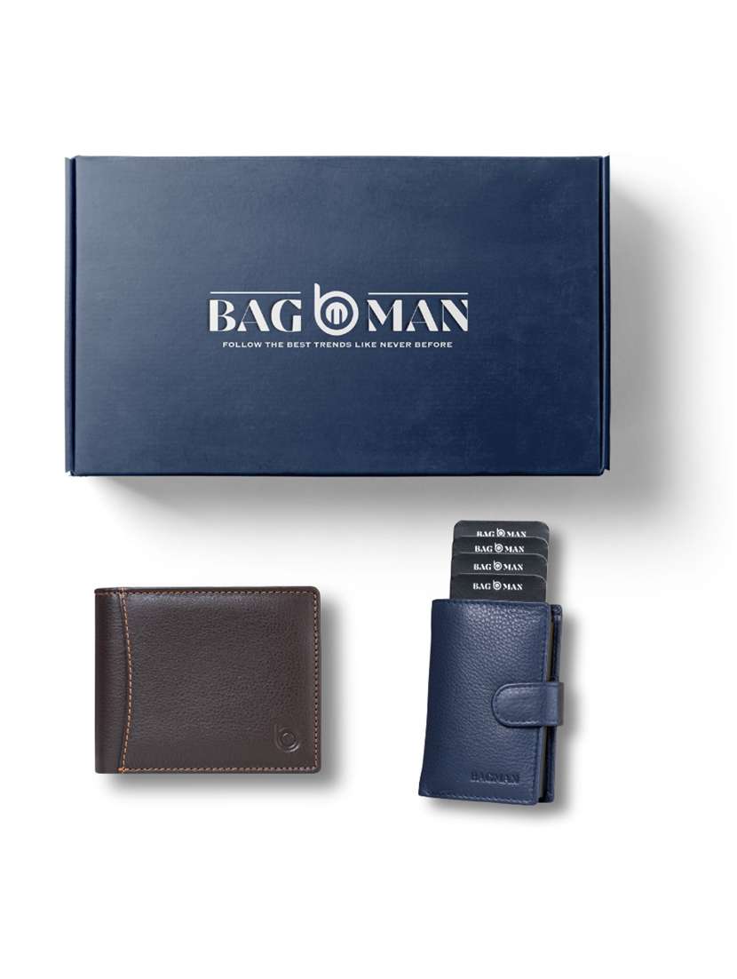 bagman stylish & functional wallet gift set for men