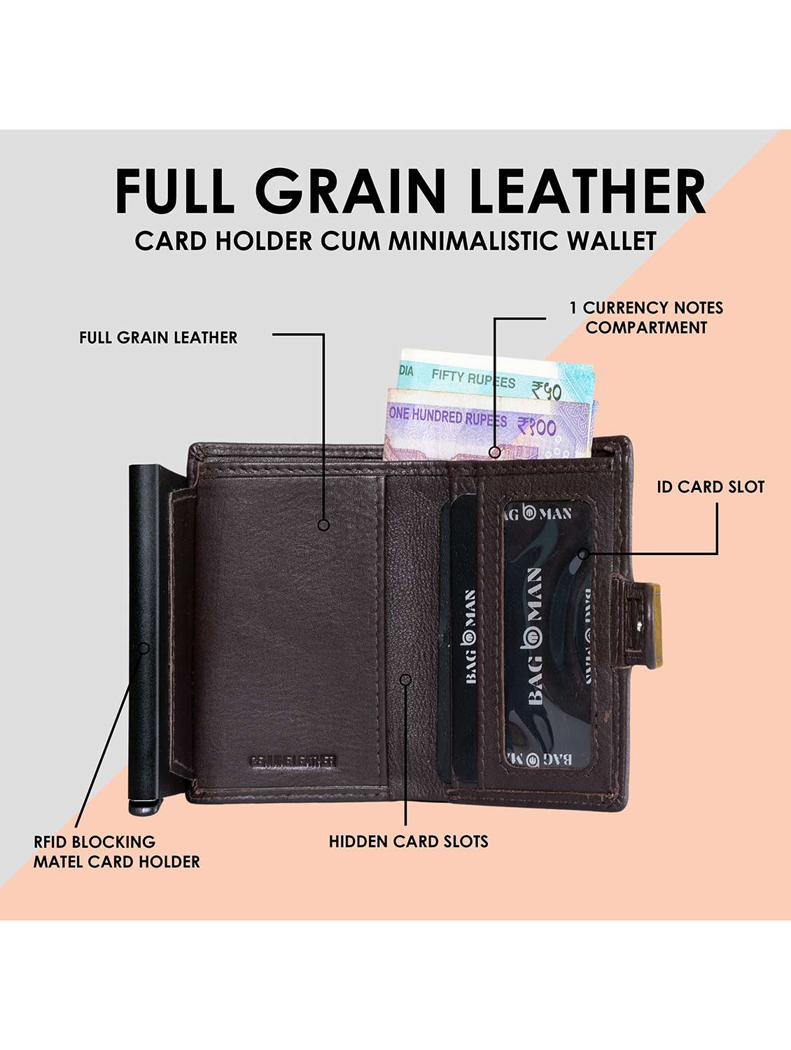 bagman stylish & functional wallet gift set for men - 21726355 -  Standard Image - 3