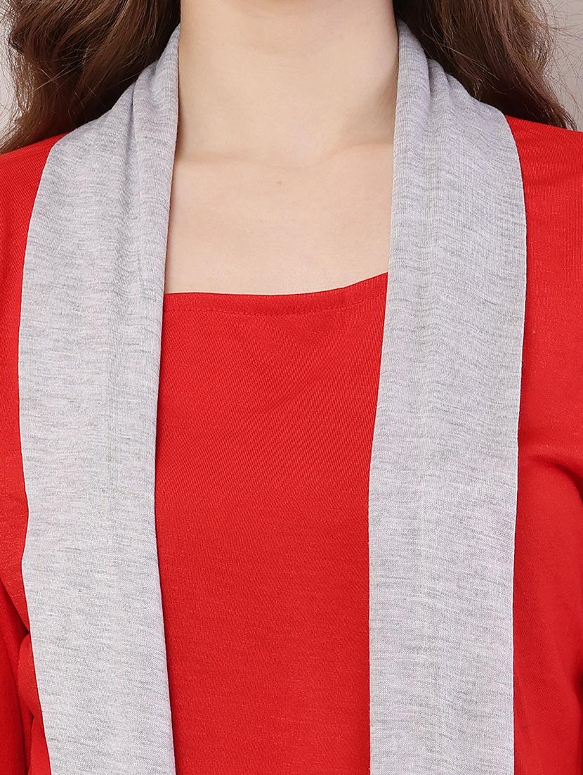 women color block asymmetric shrug - 21726443 - Standard Image - 5