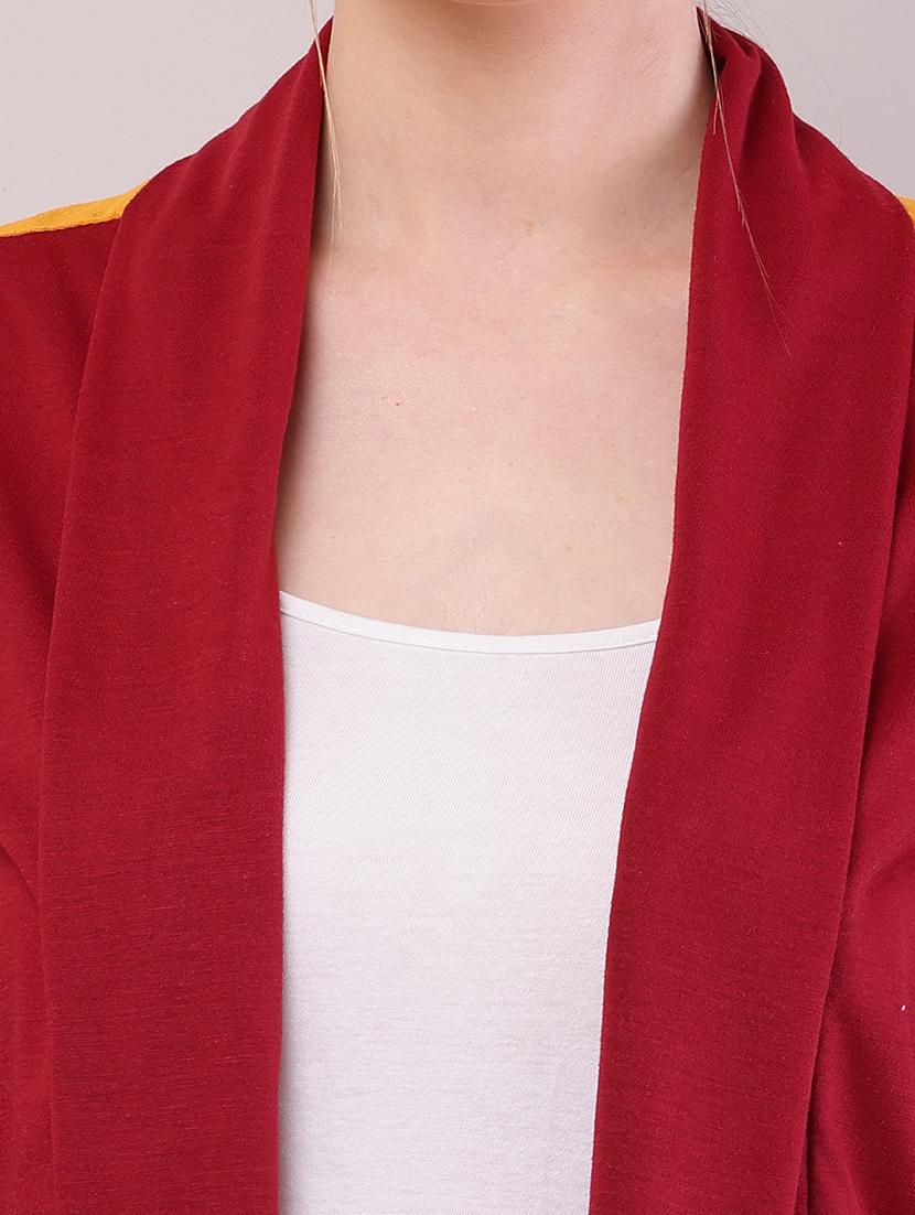 women color block long sleeve shrug - 21726456 - Standard Image - 5