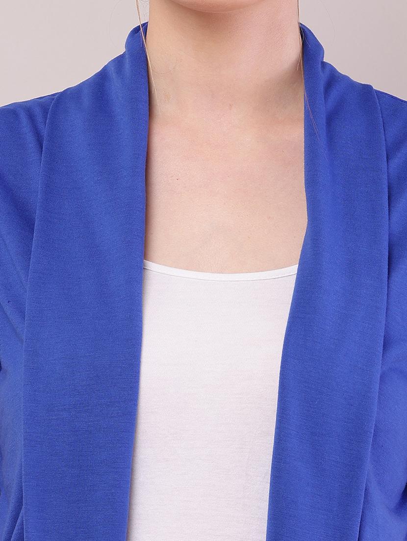 women solid asymmetric shrug - 21726465 - Standard Image - 5
