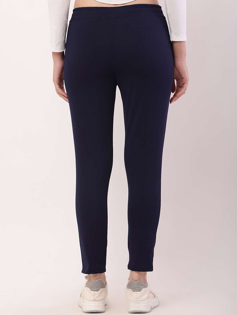 women solid mid rise track pant - 21727981 -  Standard Image - 3