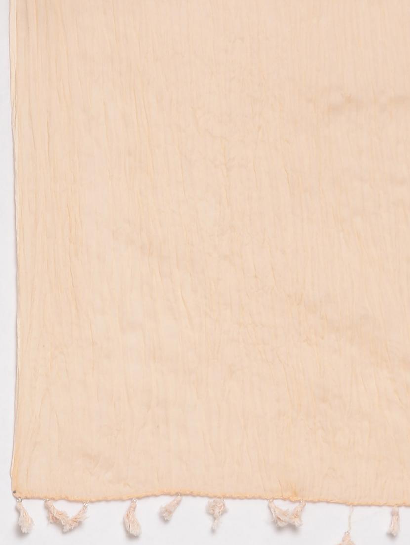 women peach solid dupatta - 21727992 - Standard Image - 5