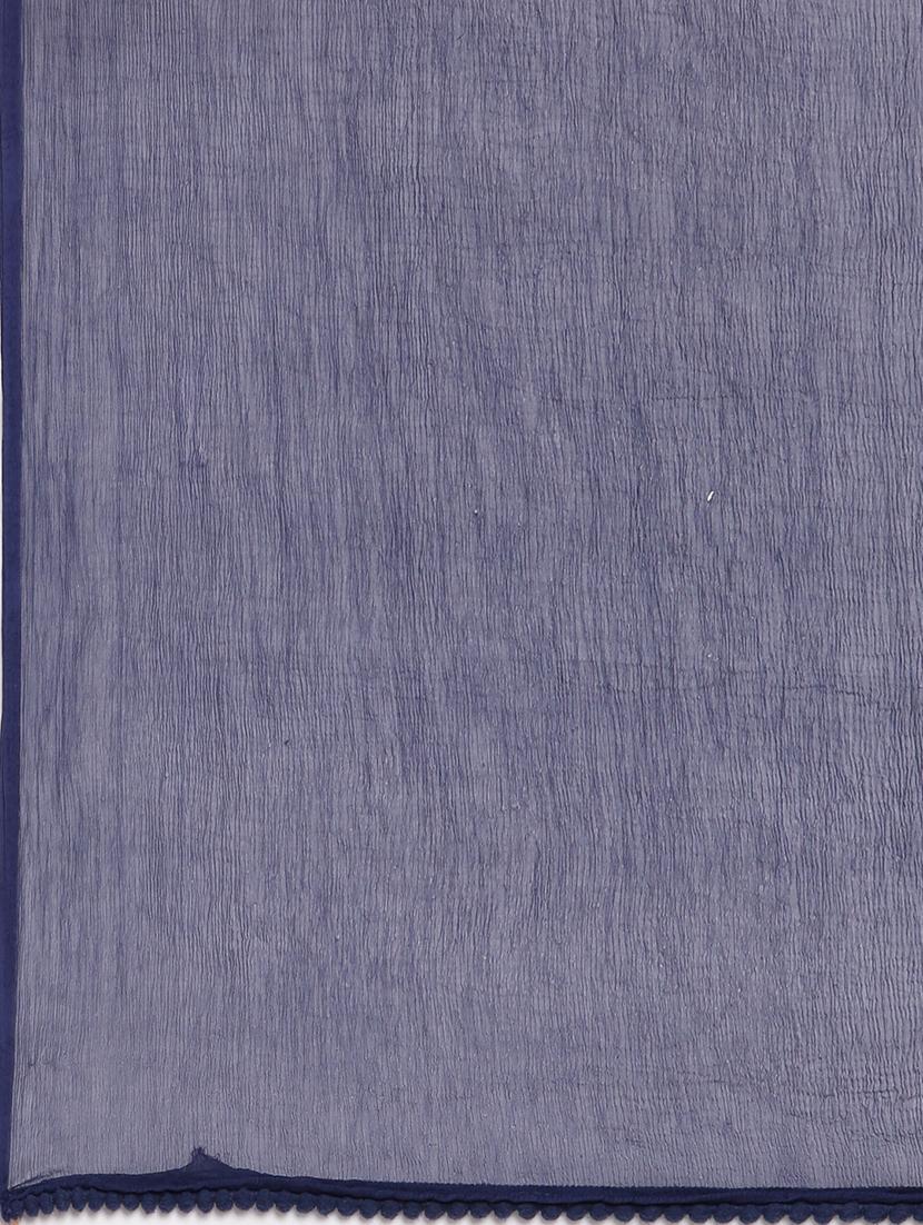 women blue solid dupatta - 21727998 - Standard Image - 5
