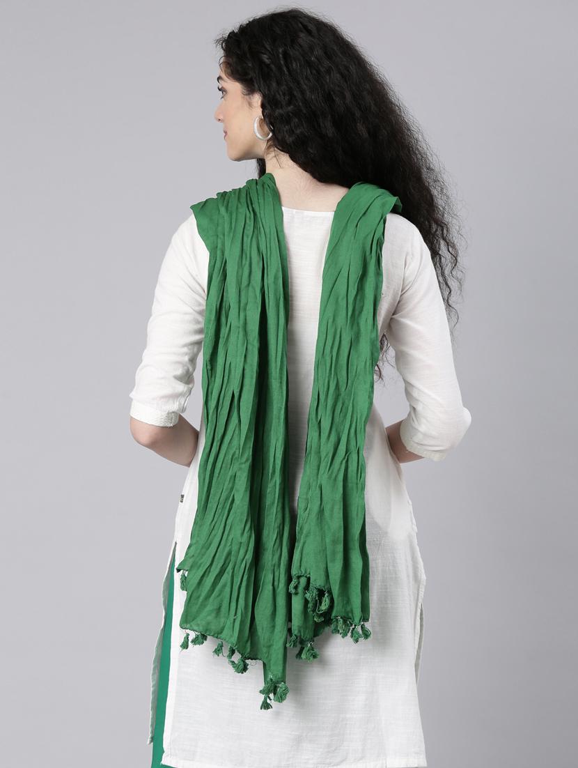 women green solid dupatta - 21728007 - Standard Image - 3