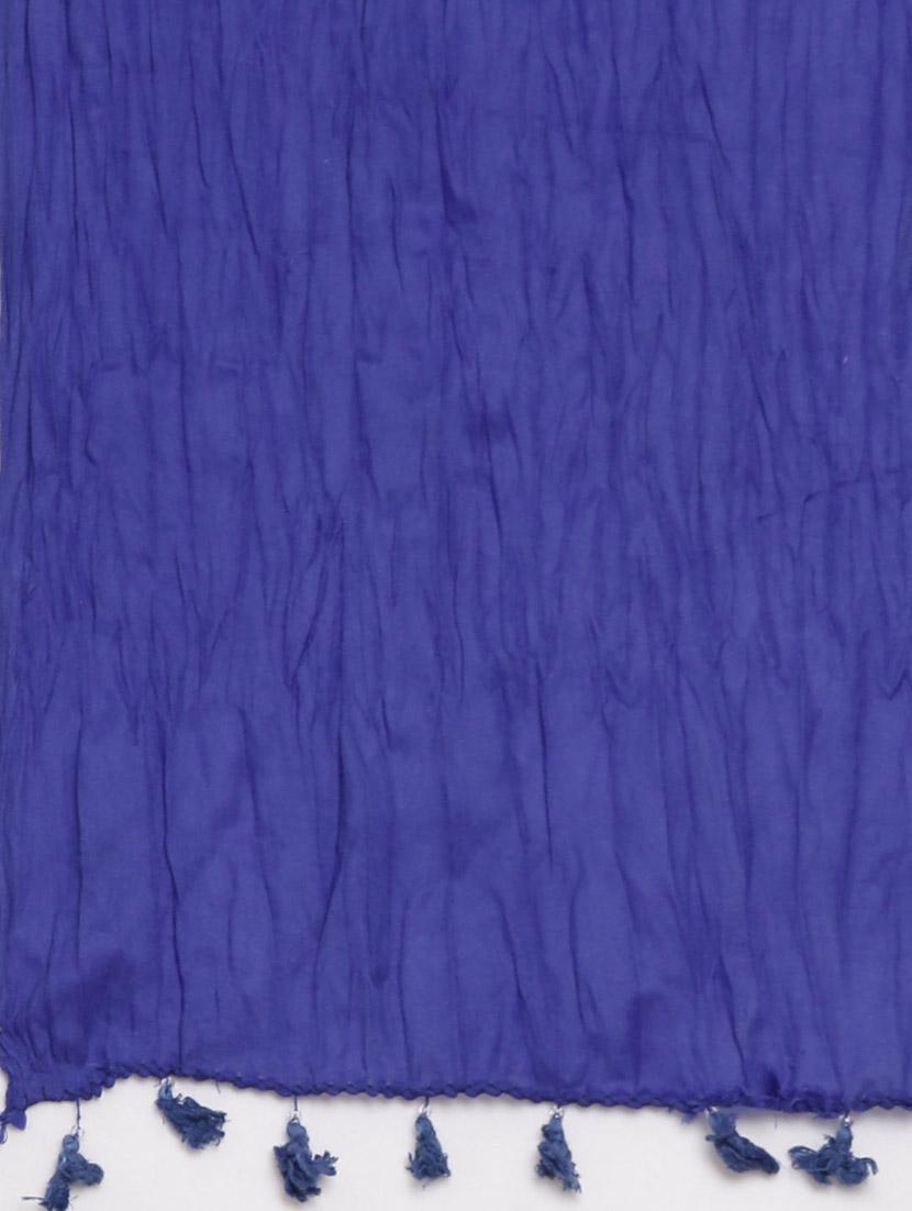 women blue solid dupatta - 21728014 - Standard Image - 5