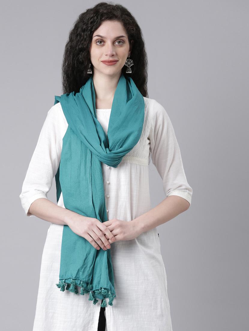 blue cotton dupatta - 21728027 -  Zoom Image - 0